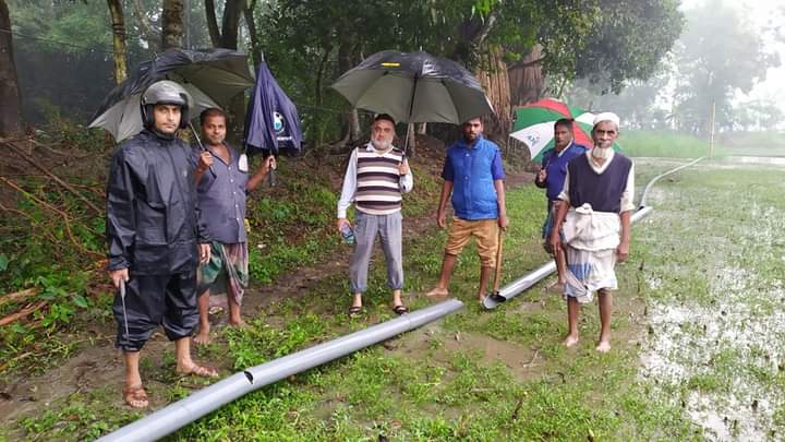 ব্রাহ্মণপাড়ায় প্রশাসনের অভিযানে অবৈধ ড্রেজার মেশিন ও পাইপ বিনষ্ট