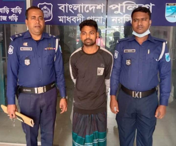 মাধবদীতে গর্ভবতী স্ত্রীকে শ্বাসরুদ্ধ করে হত্যা, ঘাতক স্বামী আটক