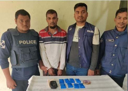 নবীগঞ্জে ১৬শ পিস ইয়াবাসহ ১ মাদক ব্যবসায়ী গ্রেফতার