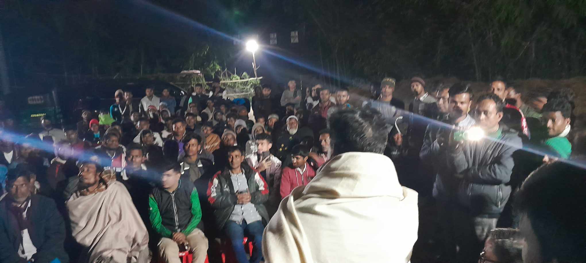 সুনামগঞ্জ ৫ আস, স্বতন্ত্র প্রার্থী শামীম চেীধুরী নির্বাচনী সভায় মানুষের ঢল