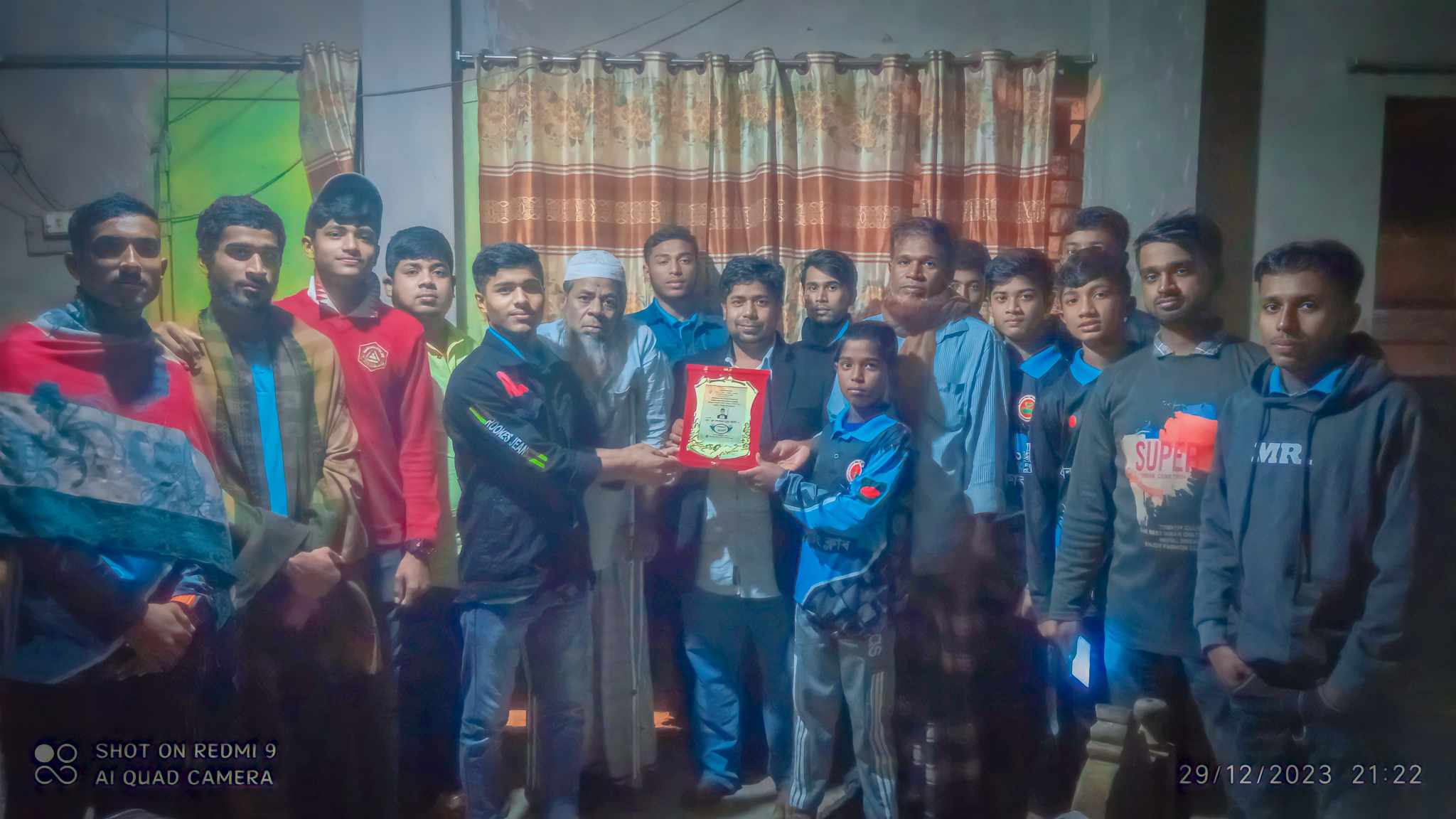 চিত্র শিল্পী এস এ নূর আলীর সম্মাননা প্রদান