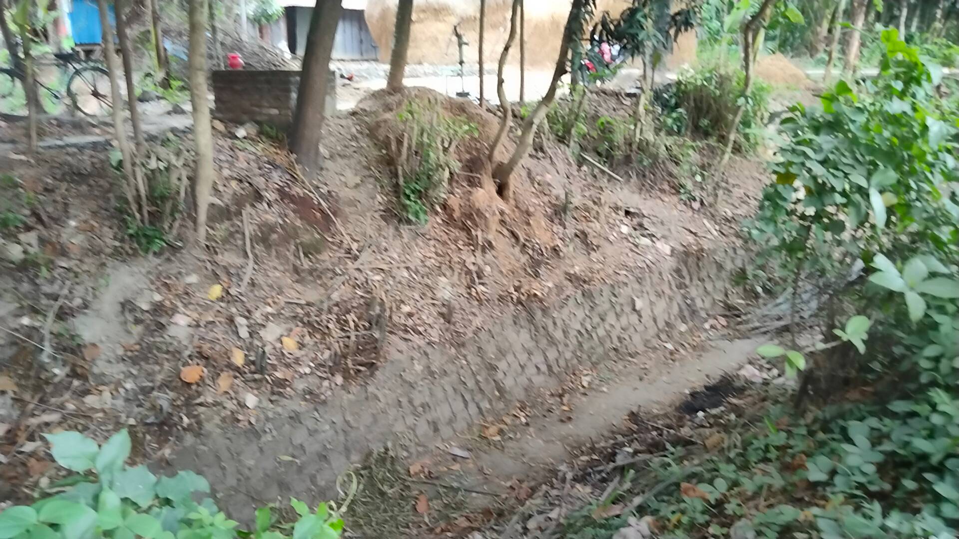 সুবর্ণচরে খাল থেকে অবৈধভাবে মাটি কাটায় হুমকির মুখে সরকারি রাস্তা