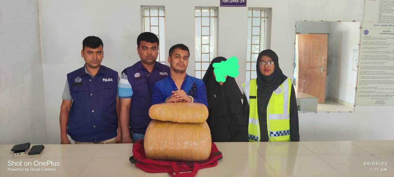 বুড়িচংয়ে ১৫কেজি গাঁজাসহ ২ জন আটক